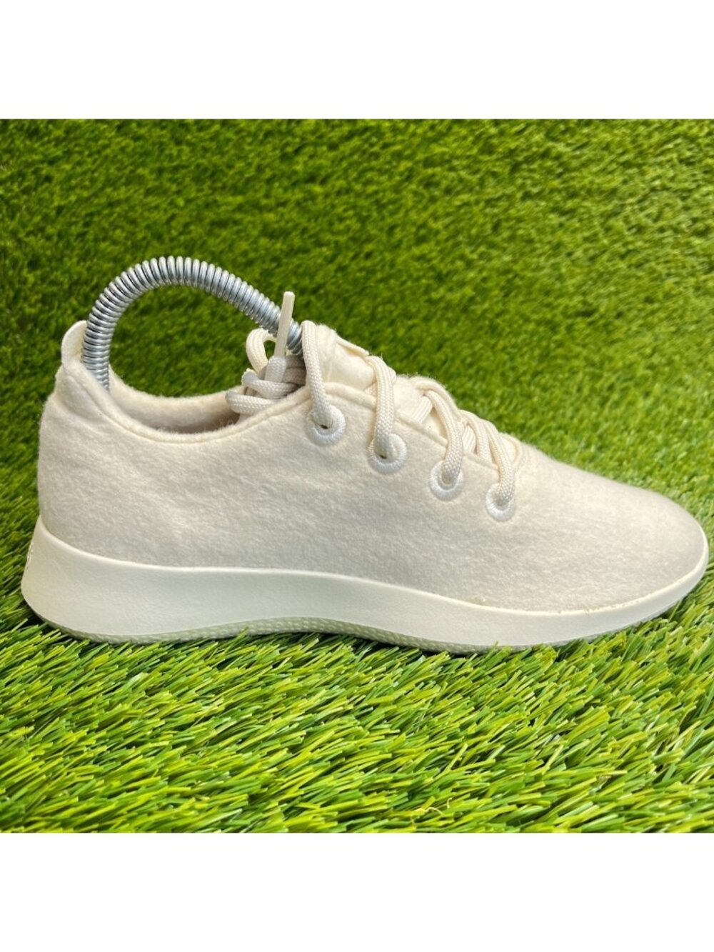 Allbirds Wool Runners Natural White Womens Size 7 Casual Walking Shoes Sneakers